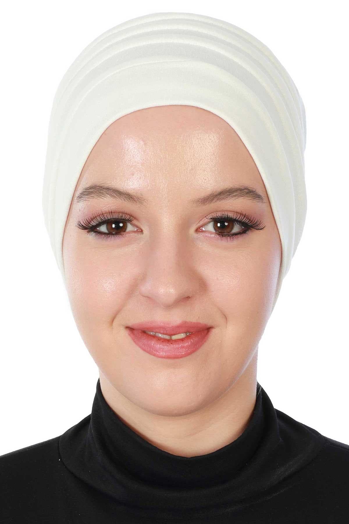 Bere Model Tesettür Bone,B-34 Krem — görsel 1/4