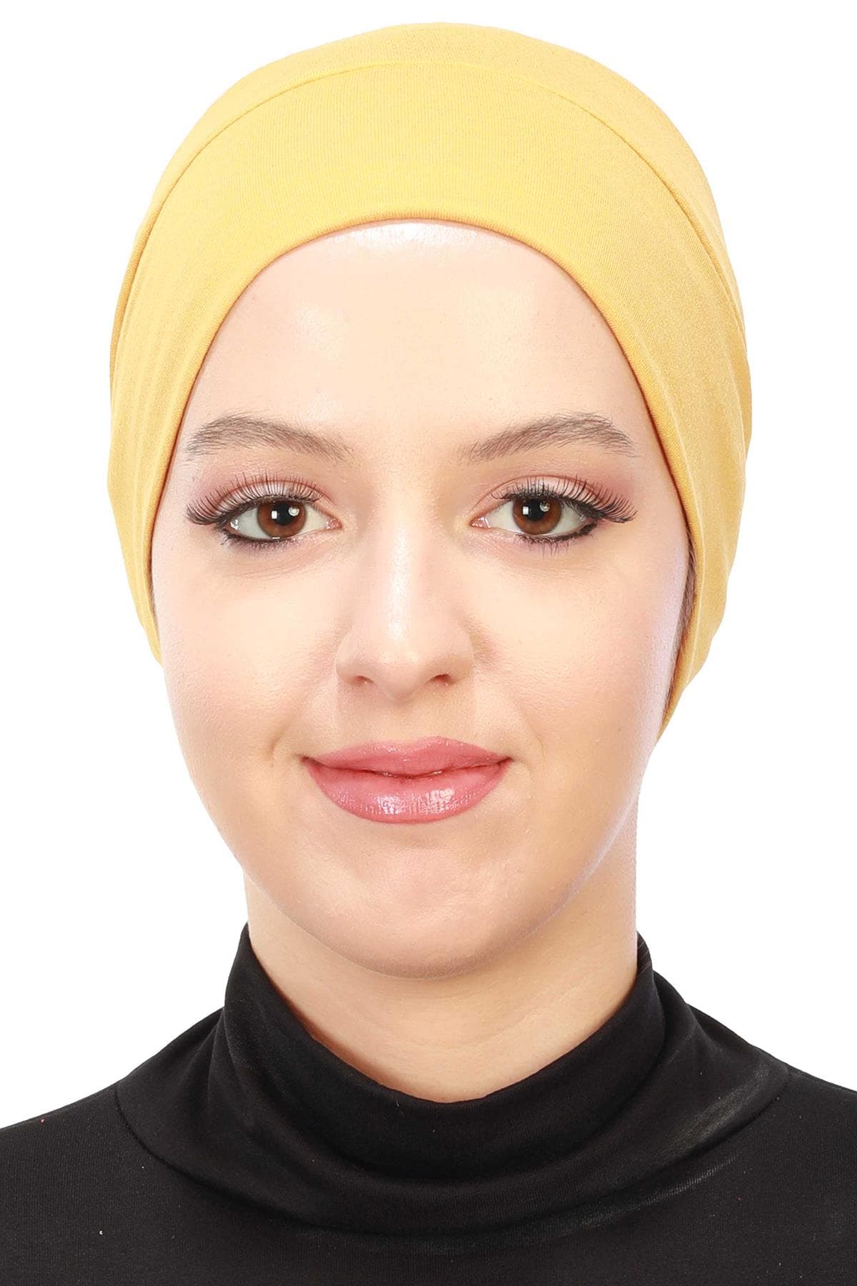 Bere Model Tesettür Bone,B-35 Hardal Sarısı — görsel 1/4