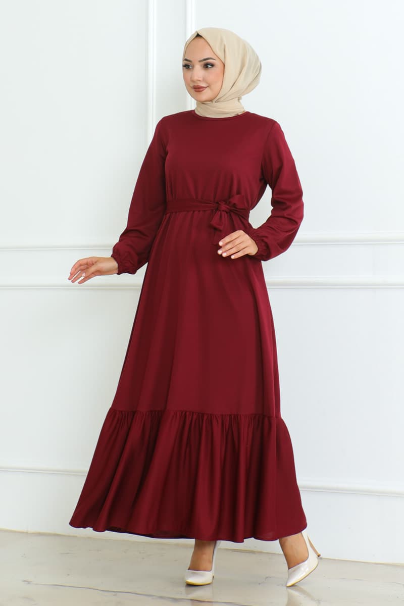 elbise bordo 207 — görsel 1/5