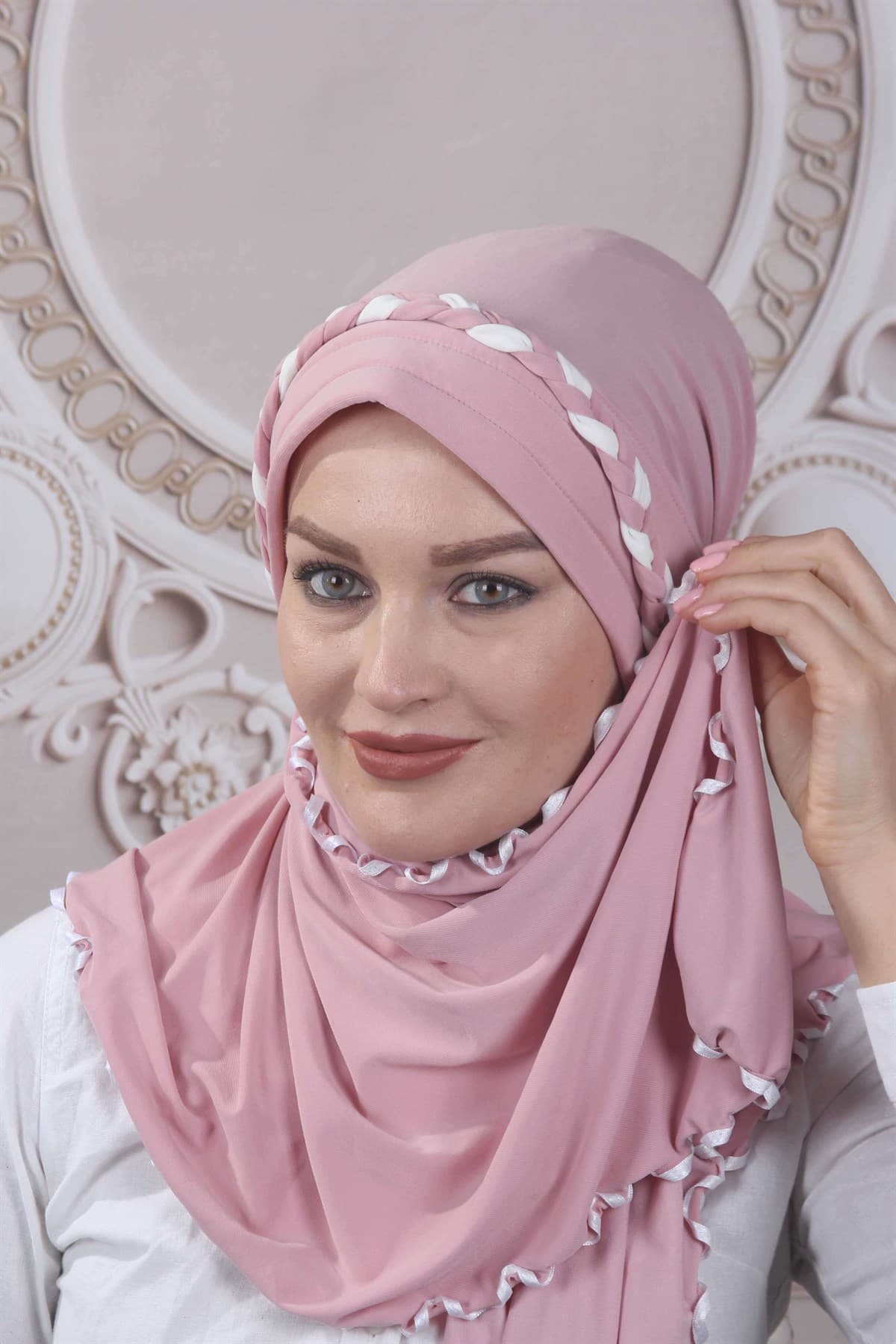 Fırfırlı Hazır Şal Pudra — görsel 1/2