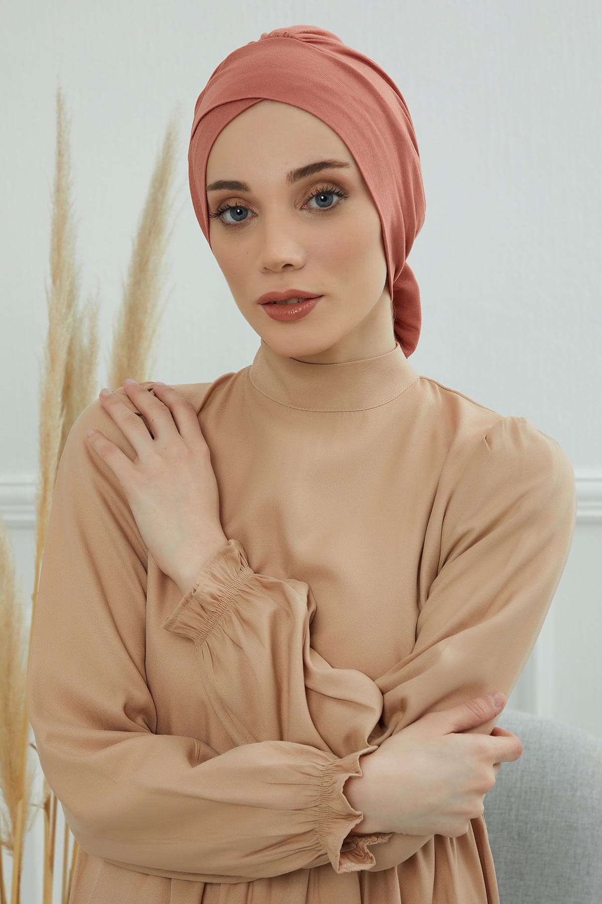 Kuşaklı Penye Bone,B-31 Somon — görsel 1/5