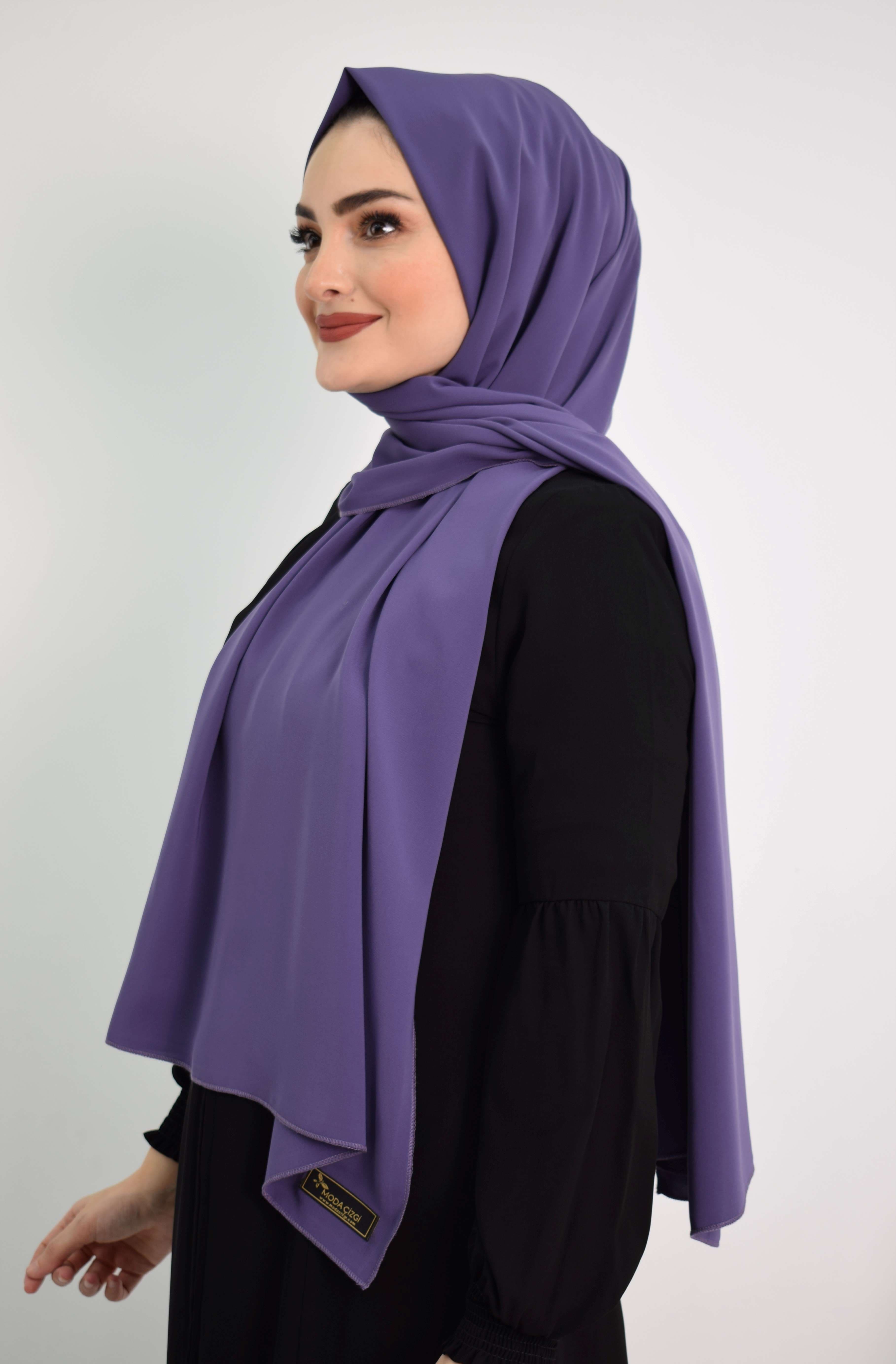 Medine İpeği Şal MC1115 Lila — görsel 1/4