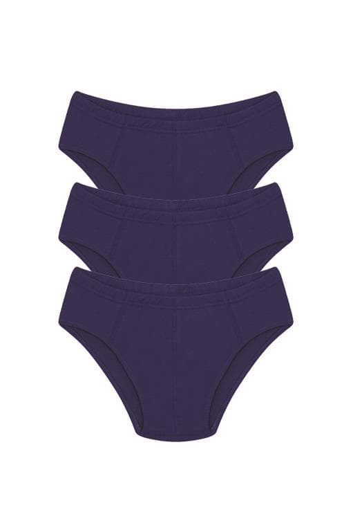 Erkek Pamuk 3lü Saks Slip 40129 — görsel 1/2