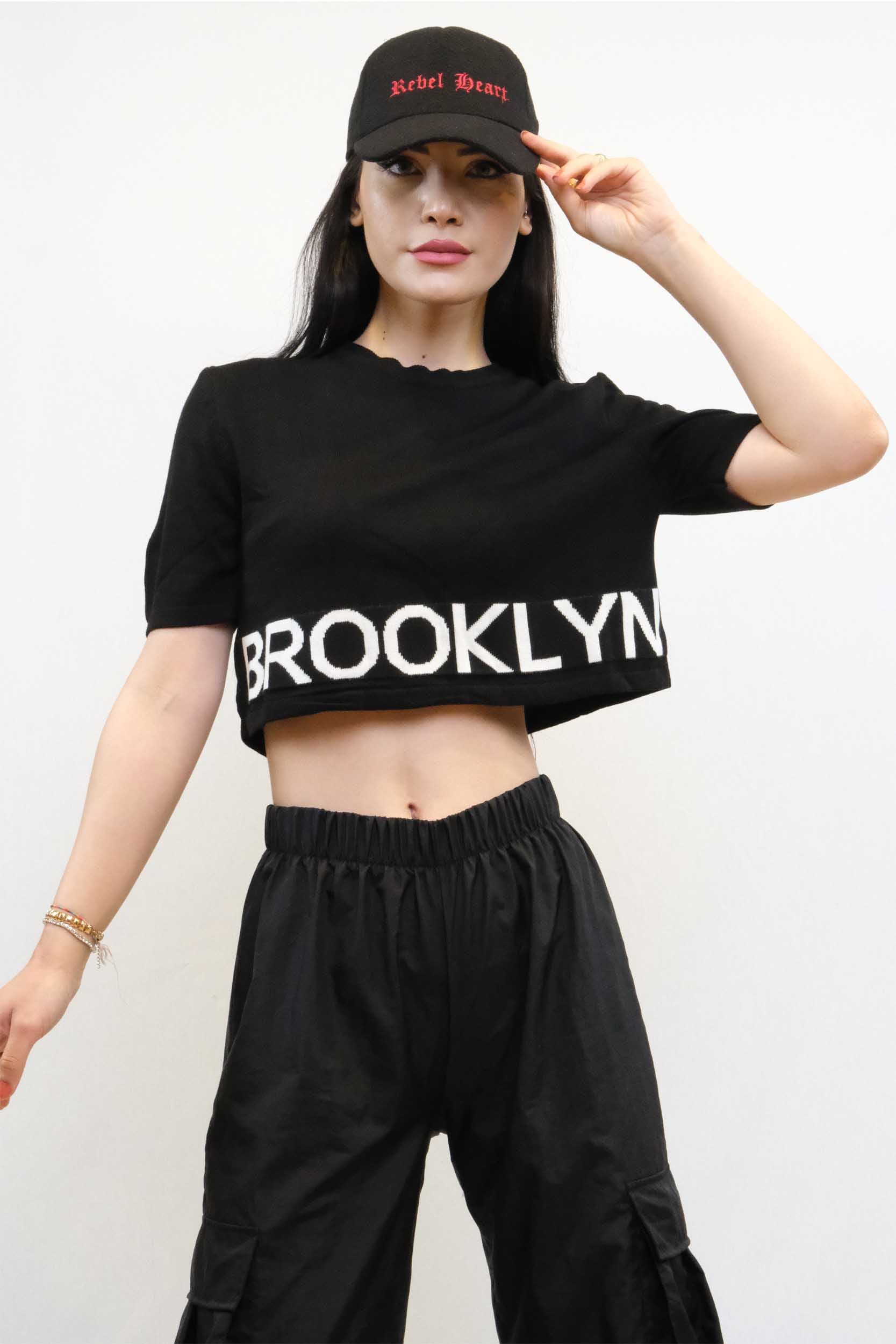Triko Crop Siyah — görsel 1/3