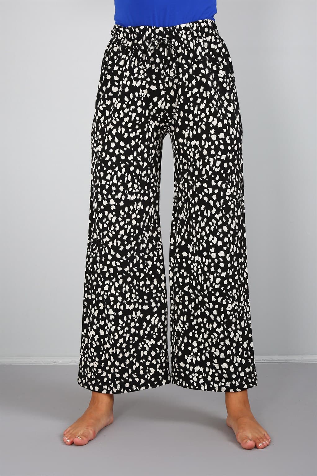 Bayan Penye Bol Paça Pantolon 210032 — görsel 1/4