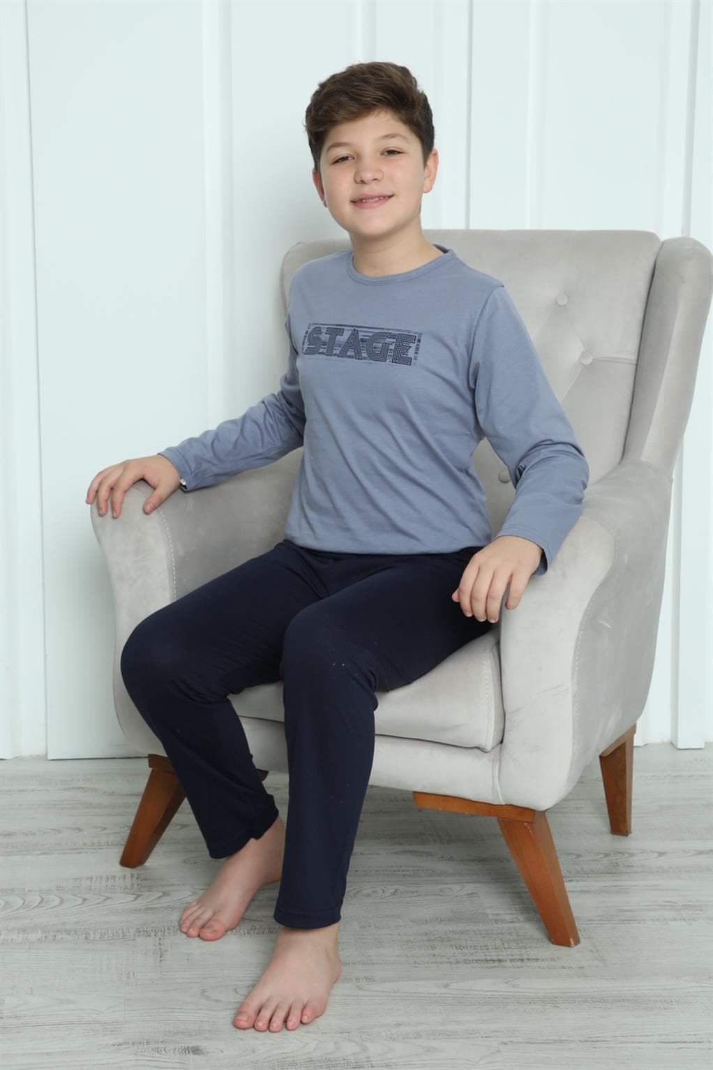 Erkek Çocuk Penye Pijama Takım 20411 — görsel 1/12