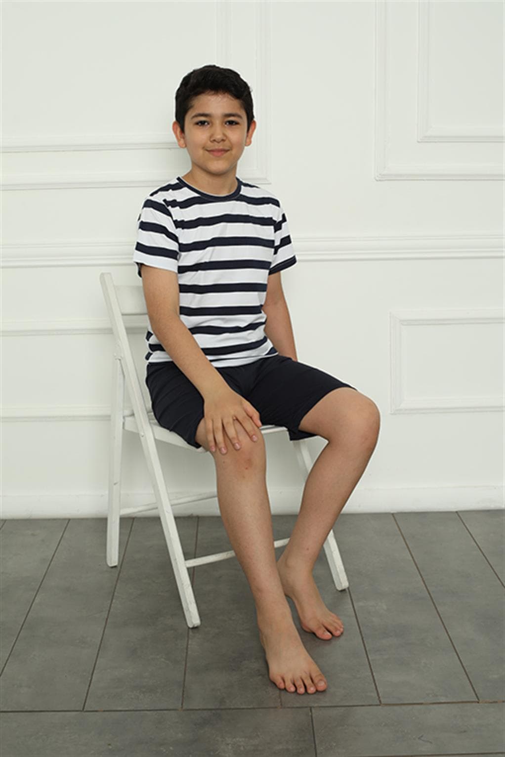 Erkek Çocuk Penye Şortlu Pijama Takım 20393 — görsel 1/4