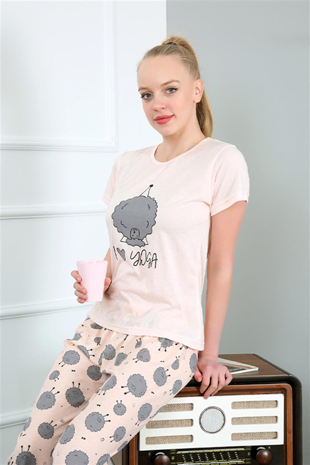 Kadın Kısa Kol Pijama Takım 20410 — görsel 1/4