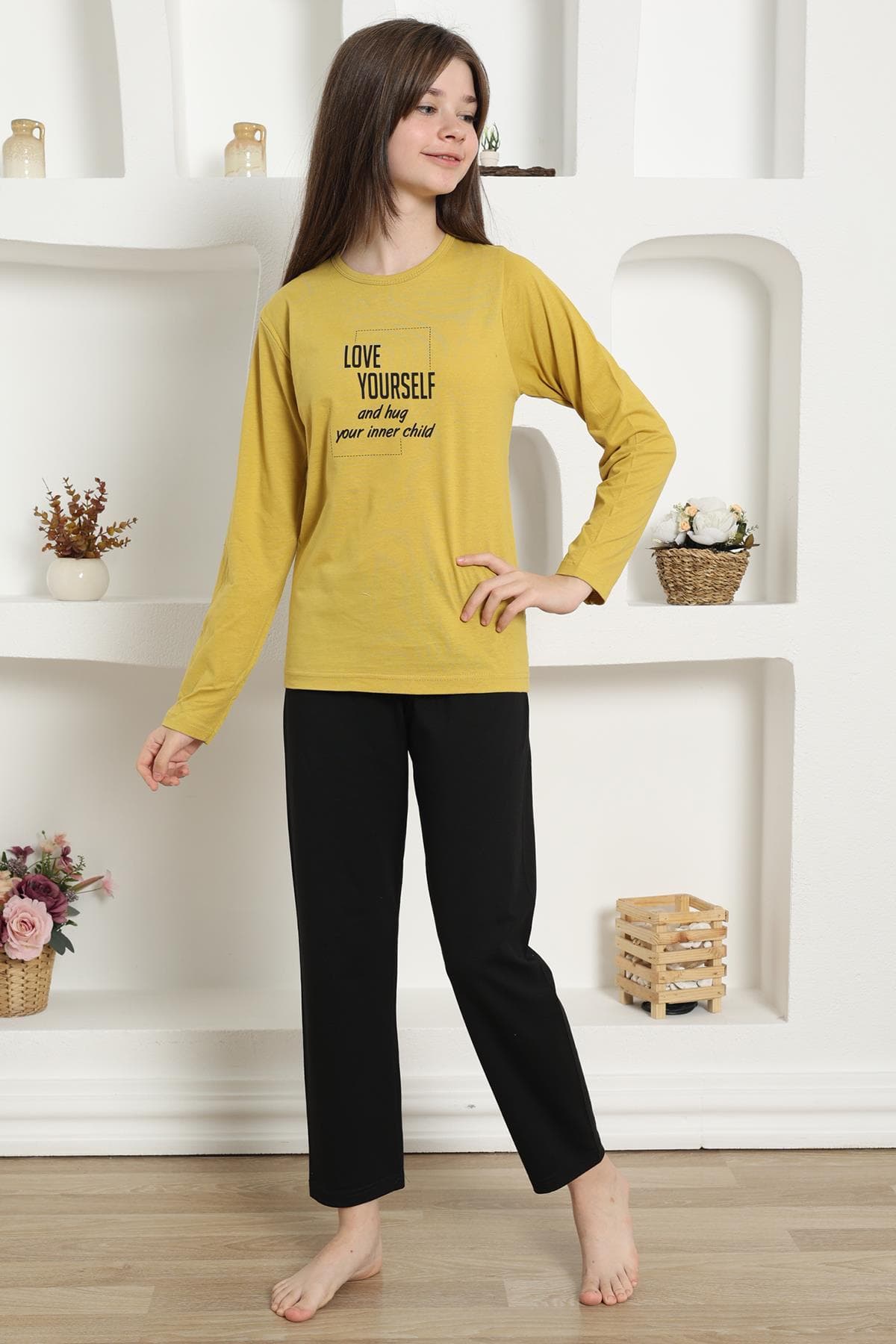 Kız Çocuk Penye Pijama Takım 20420 — görsel 1/8