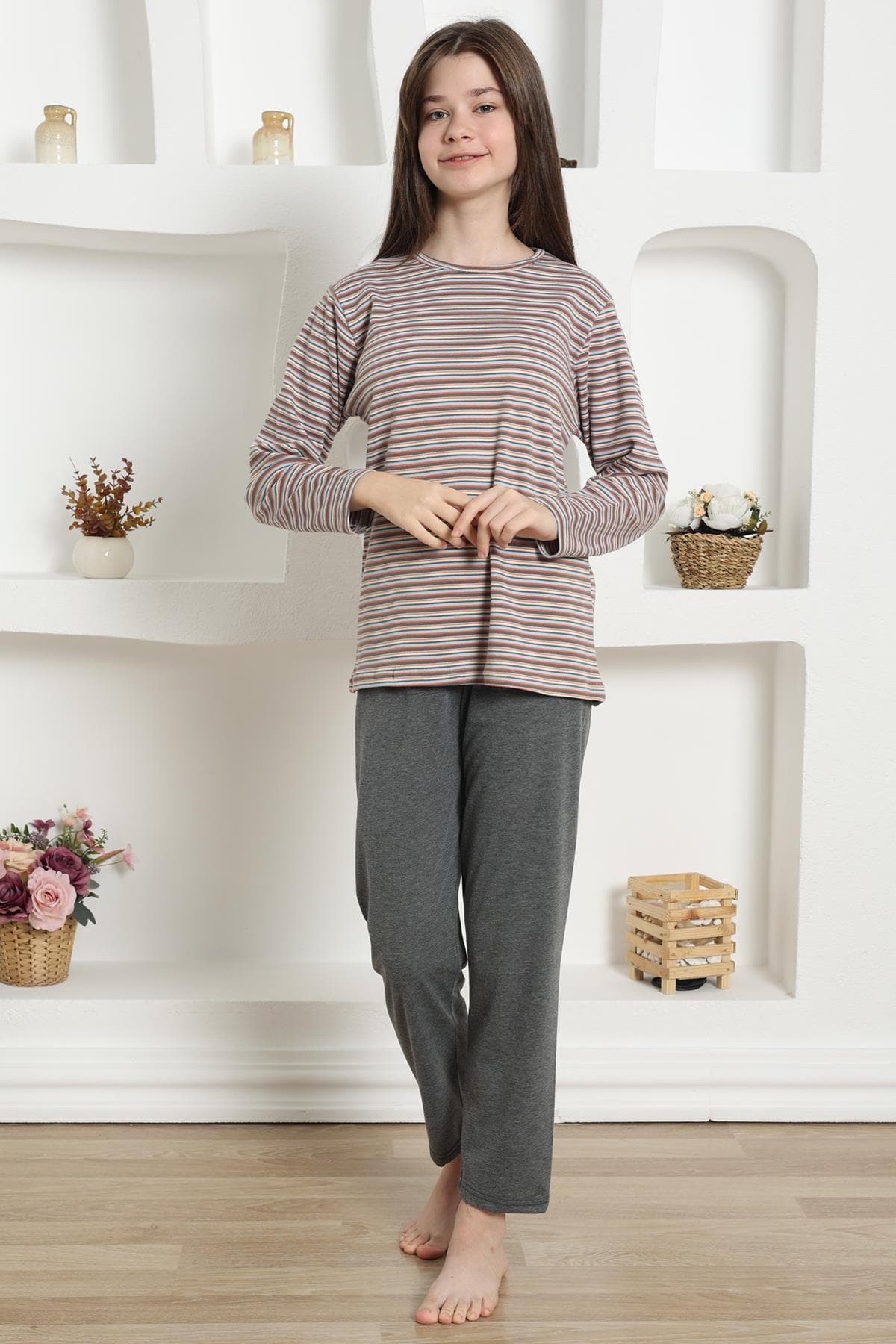 Kız Çocuk Penye Pijama Takım 20424 — görsel 1/8