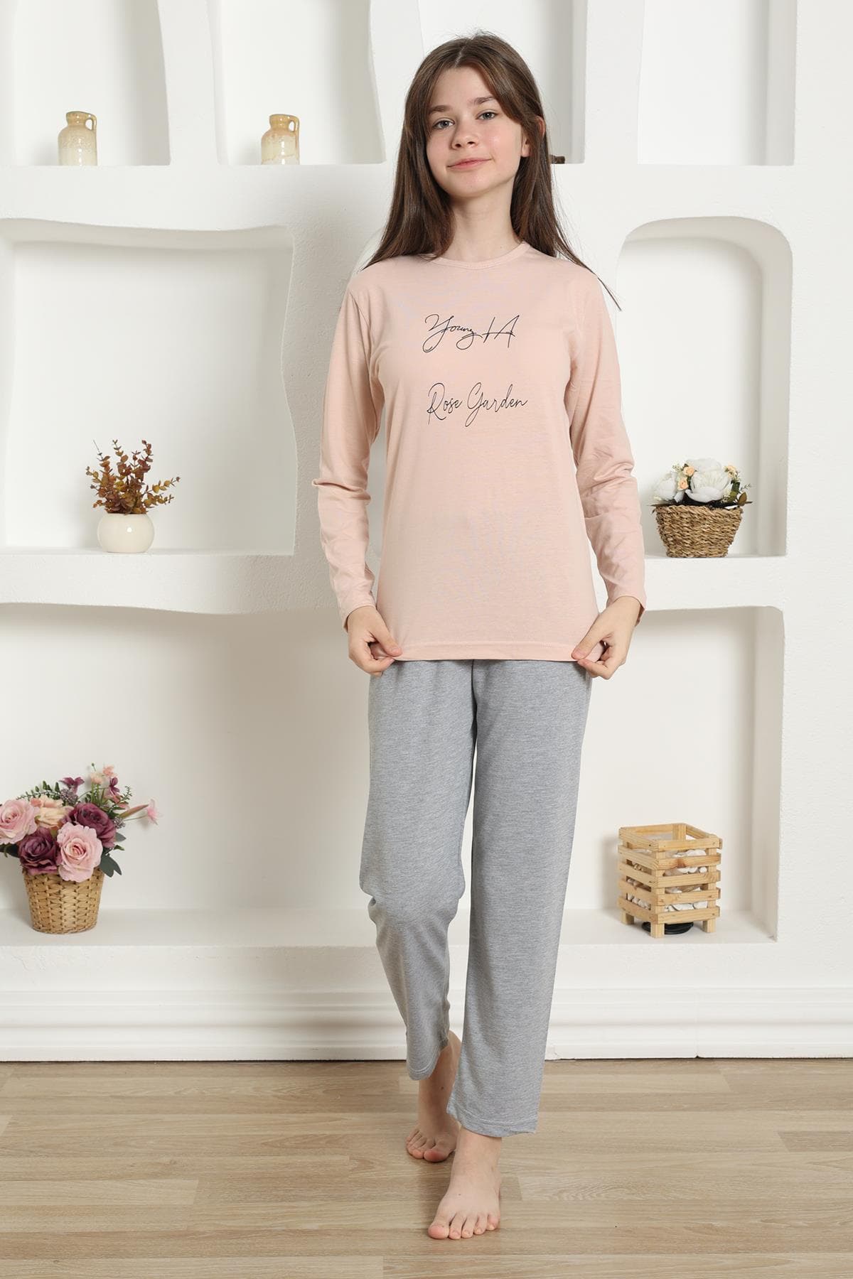 Kız Çocuk Penye Pijama Takım 20425 — görsel 1/8