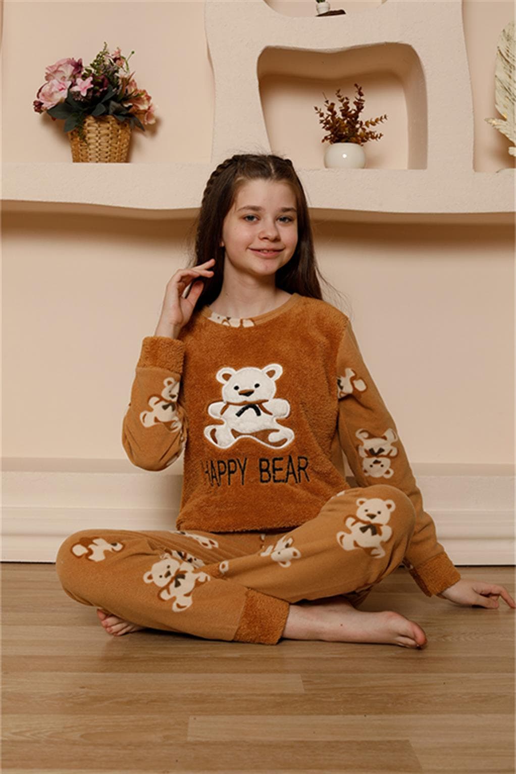 Kız Çocuk WelSoft Polar Pijama Takımı 20522 — görsel 1/3