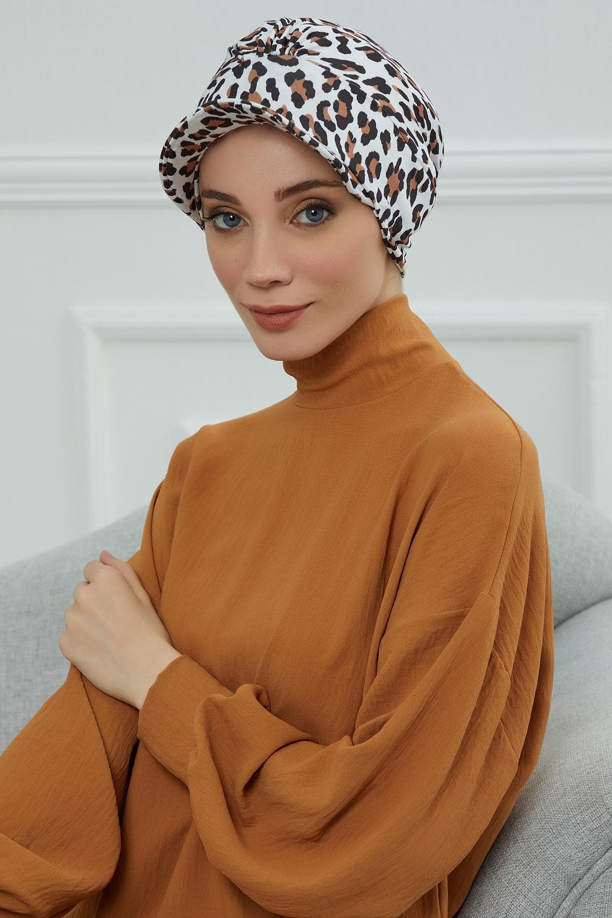 Şapkalı Desenli Penye Bone,B-30YD Desen 29 — görsel 1/6
