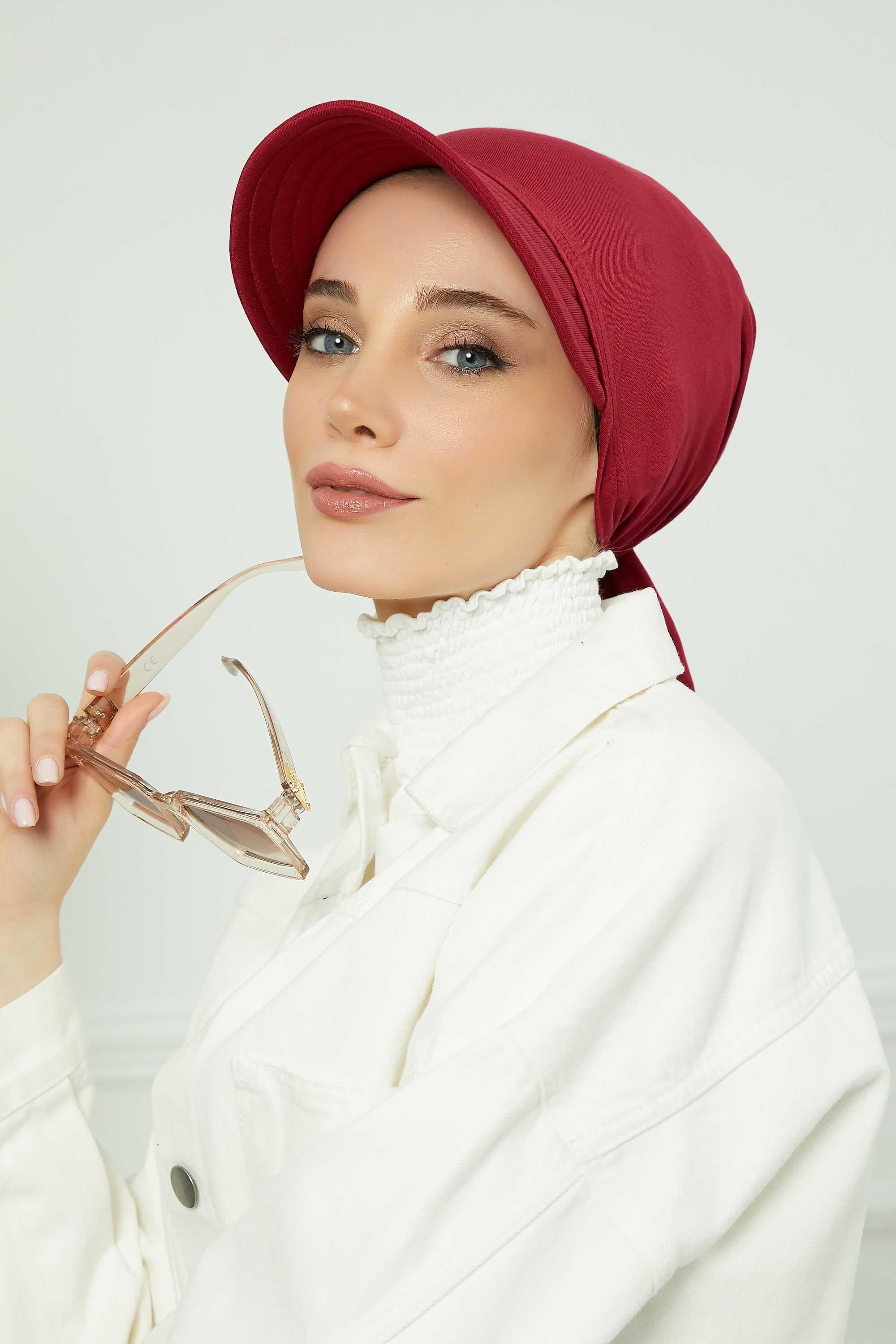 Siperlikli Bandana Bone,B-71 Bordo — görsel 1/6