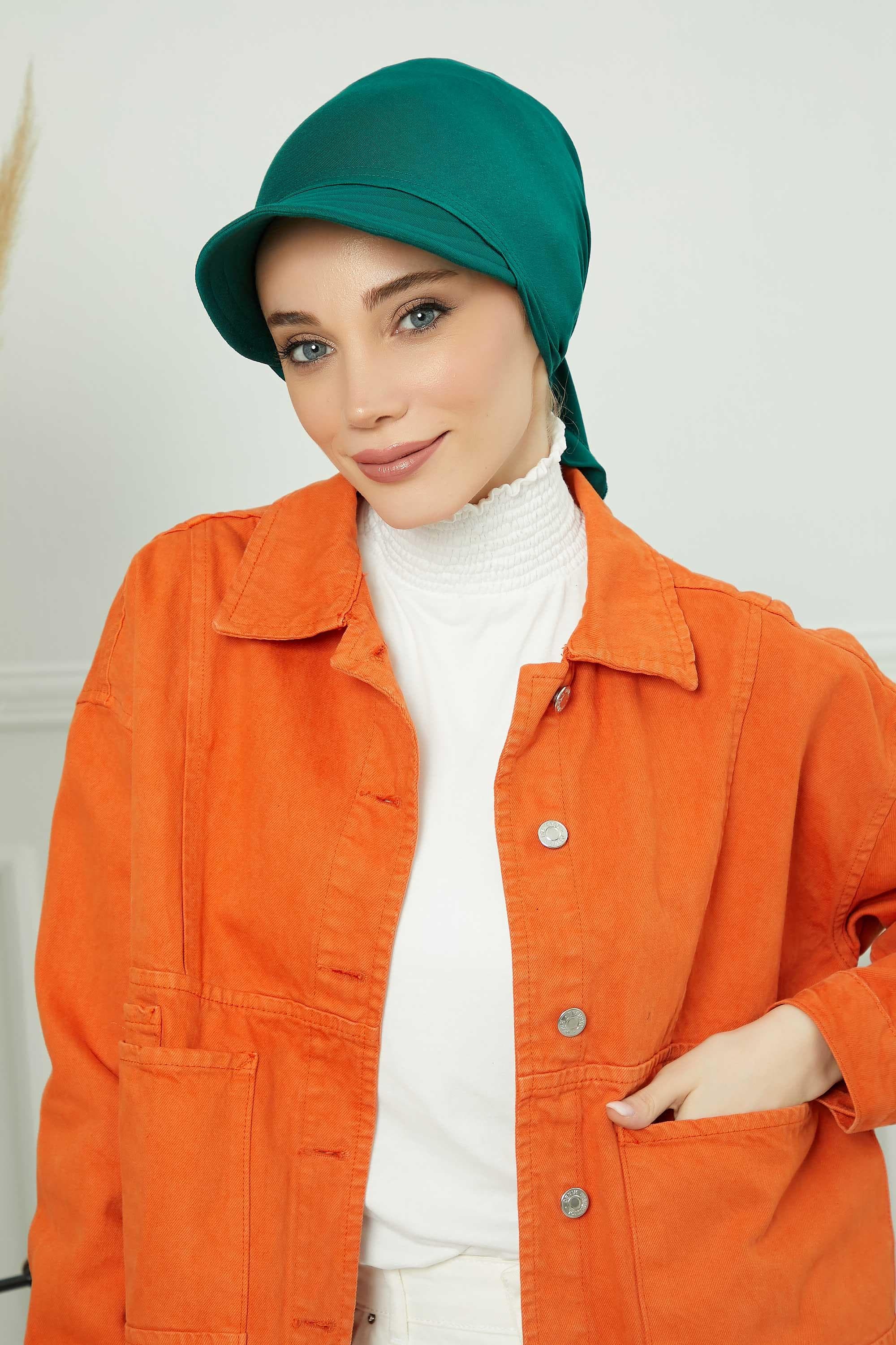 Siperlikli Bandana Bone,B-71 Koyu Yeşil — görsel 1/5