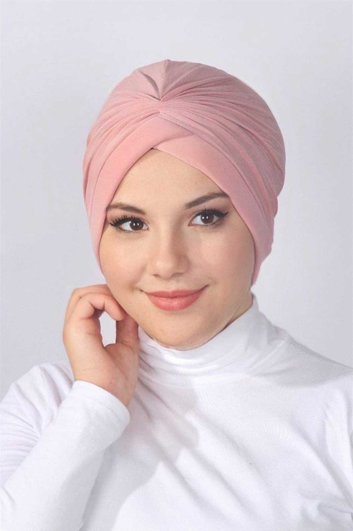 Süngerli Çapraz Bone Pudra — görsel 1/1