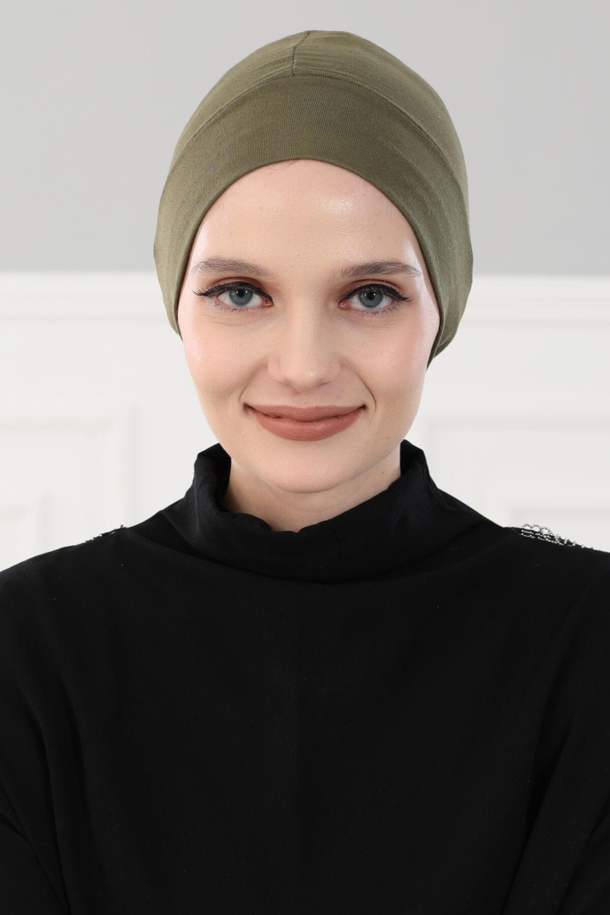 Takçık Penye Bone,B-37 Haki Yeşili — görsel 1/5