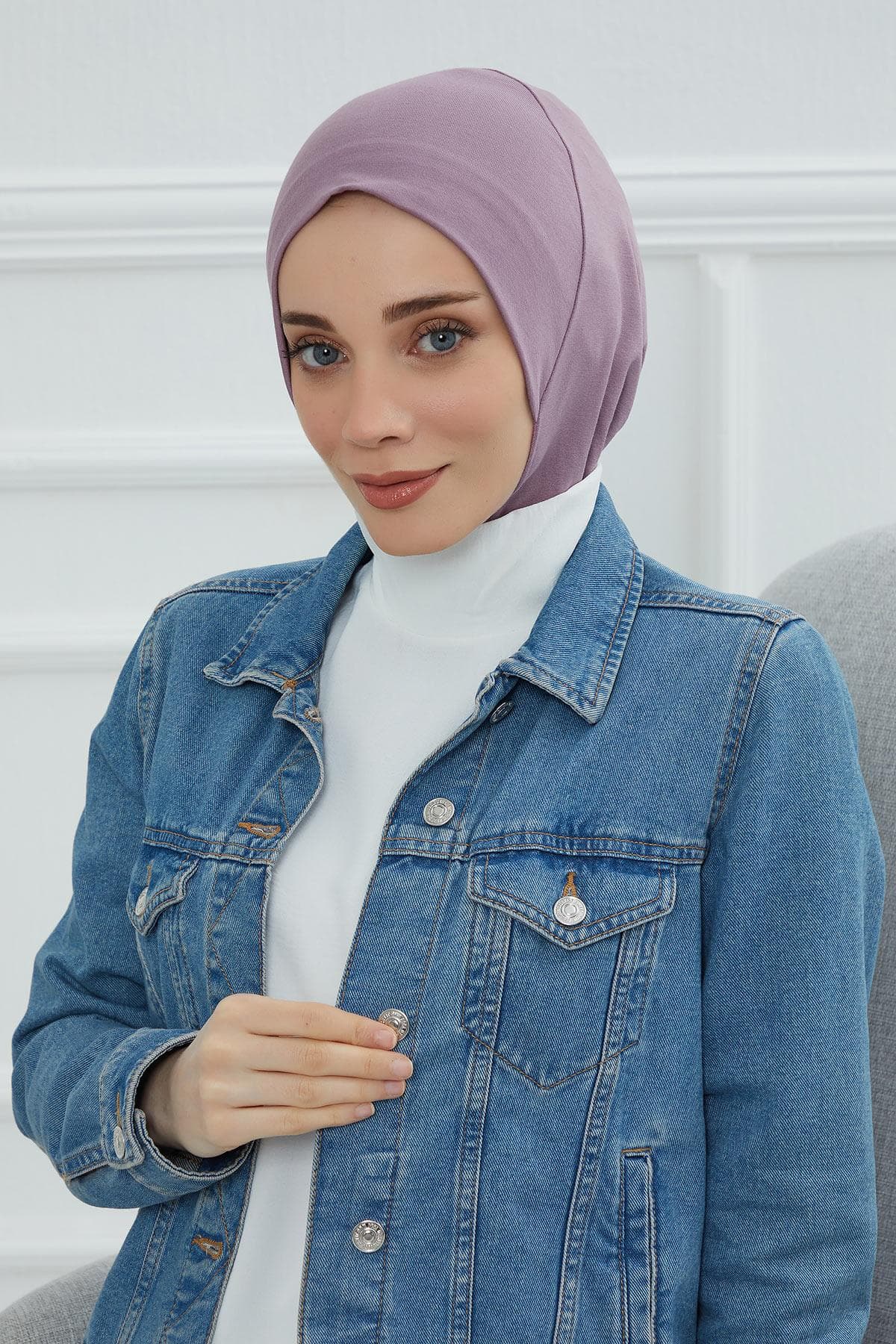 Tesettür İç Bone,TB-5 Lila — görsel 1/8