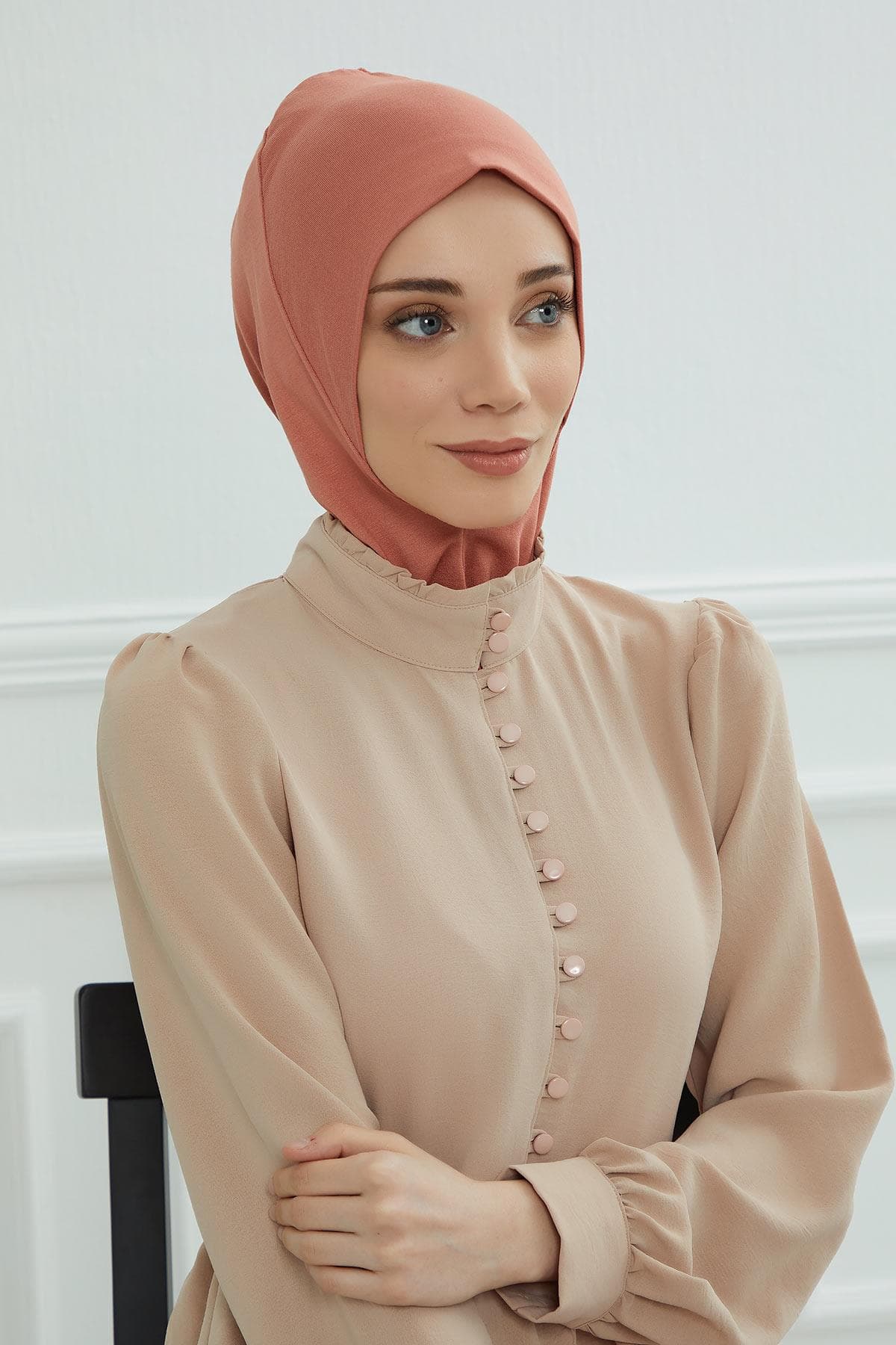 Tesettür İç Bone,TB-5 Somon — görsel 1/5