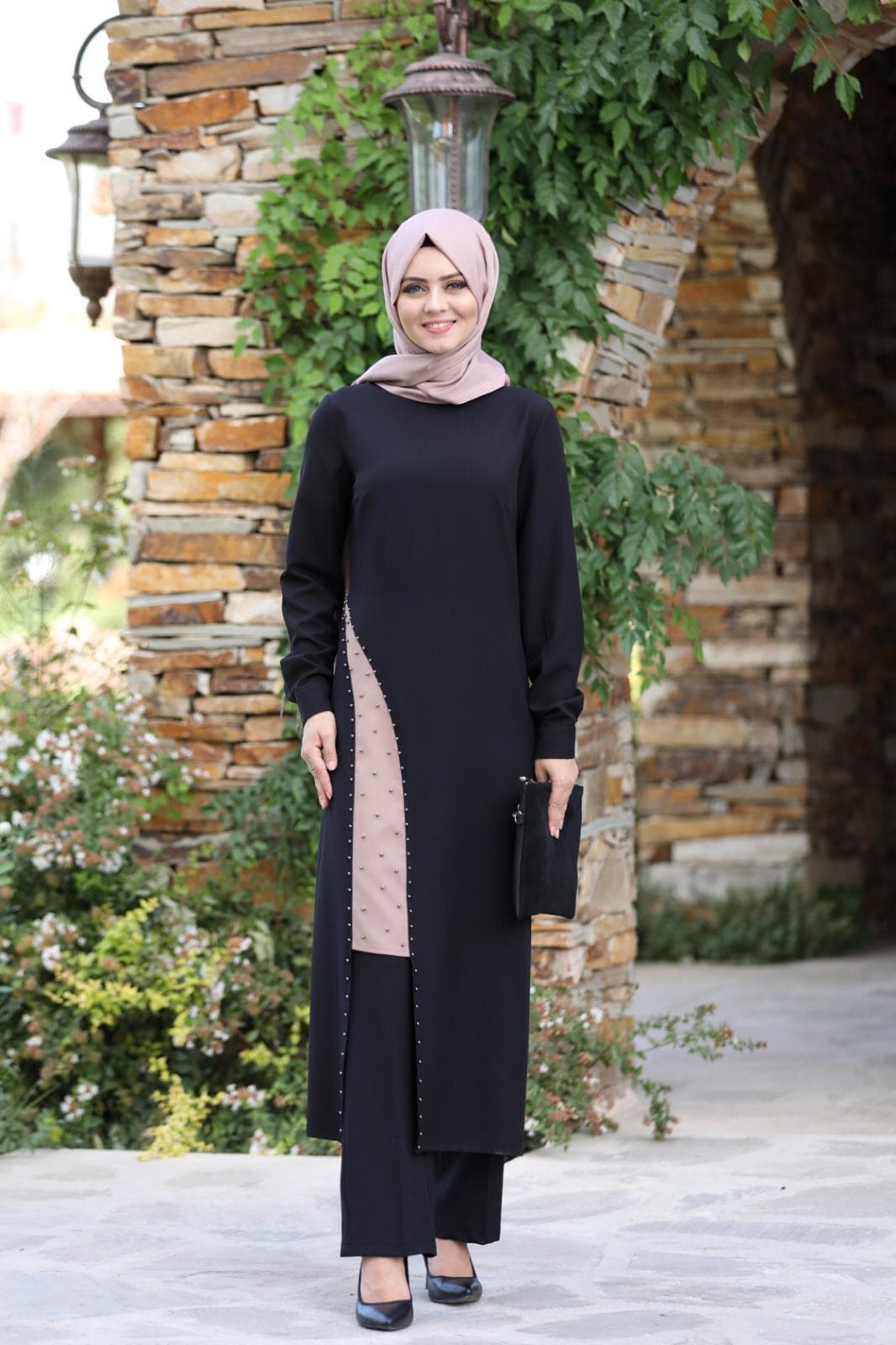 Yırtmaç Detaylı Takım mdc 1133 Siyah — görsel 1/3