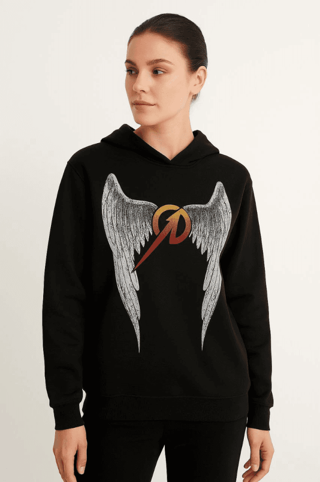 Metallica İki İplik Kapüşonlu Ön Ve Arka Baskılı Hoodie - Siyah — görsel 1/4