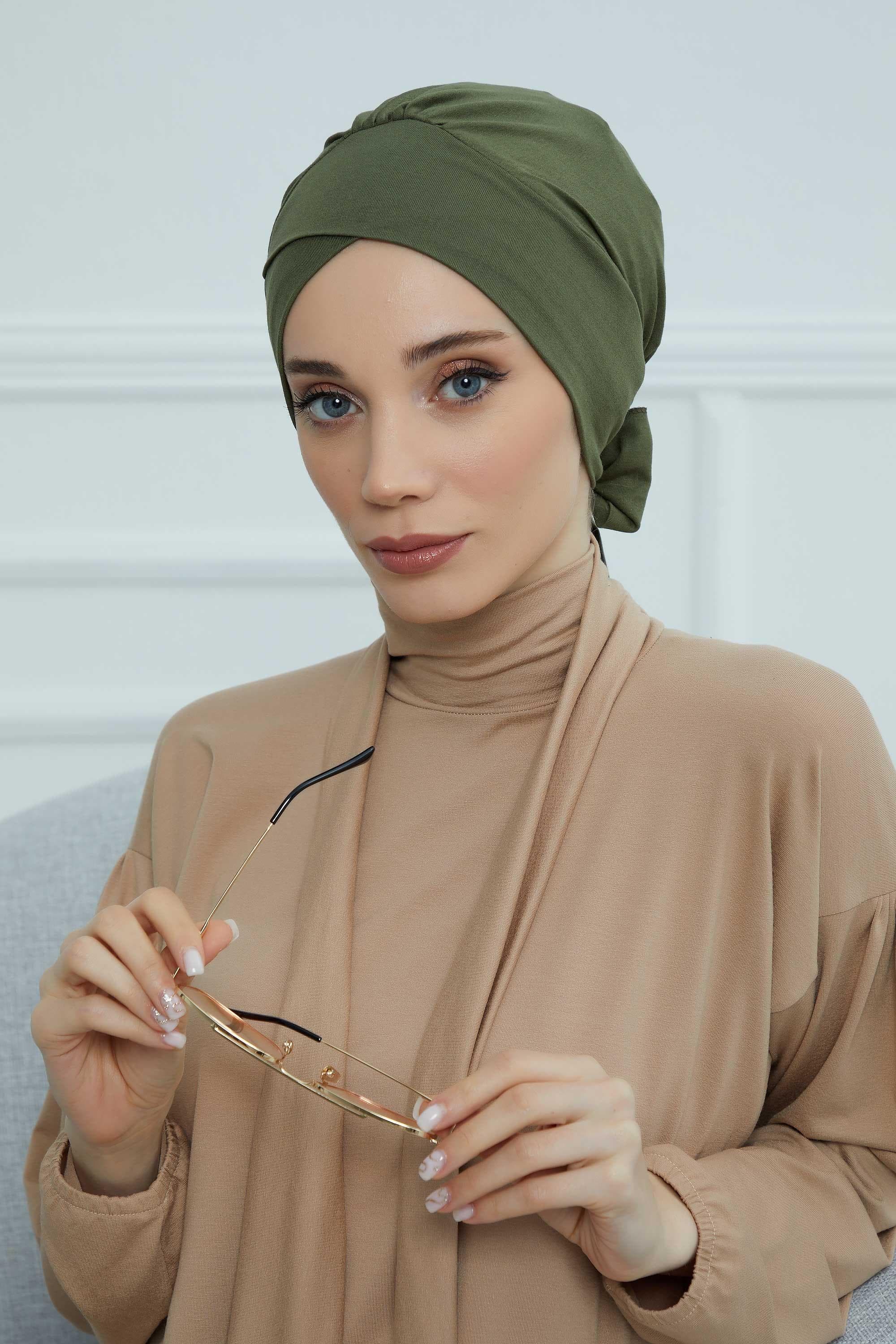 Kuşaklı Penye Bone,B-31 Haki Yeşili