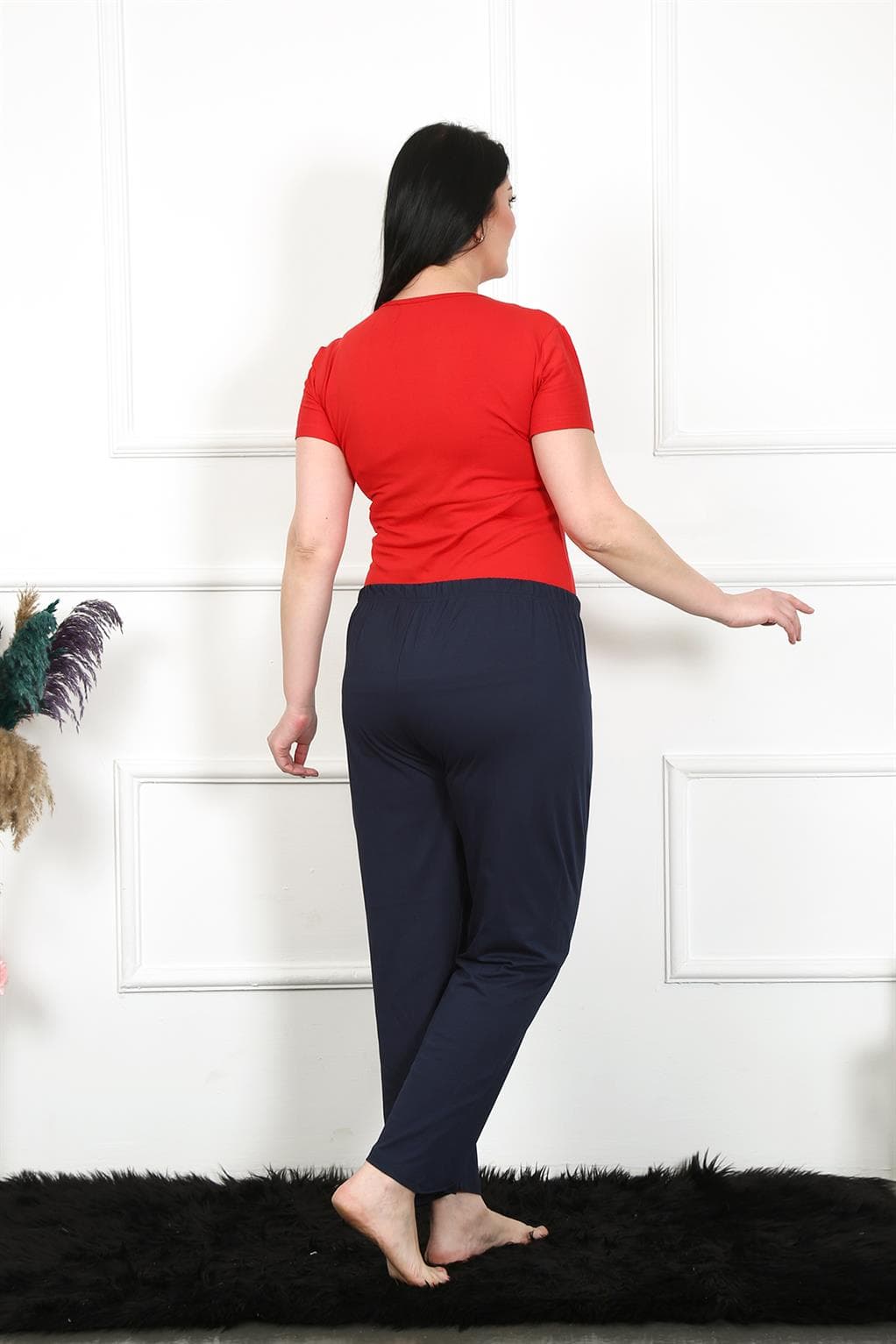 Kadın Pamuklu Büyük Beden Alt Pijama 27472