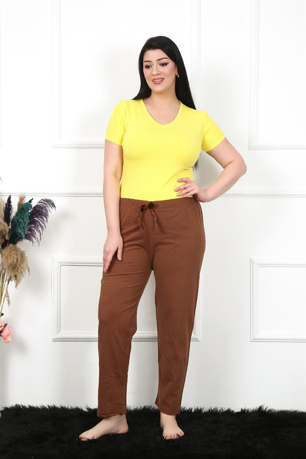 Kadın Pamuklu Büyük Beden Alt Pijama 27476