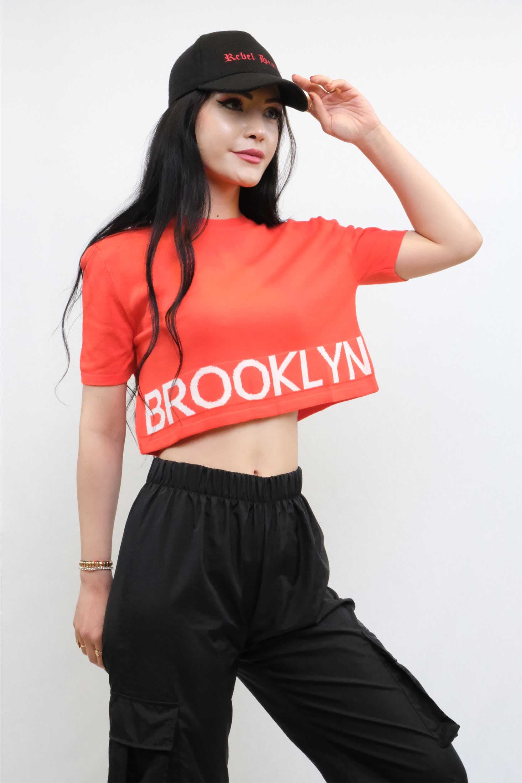 Triko Crop Turuncu