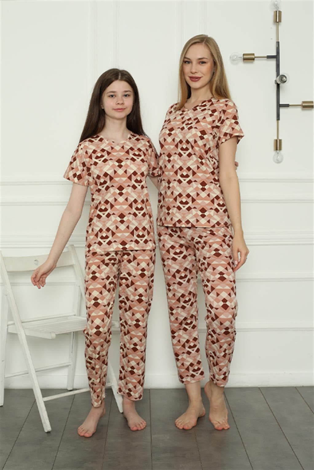 Anne Kız Aile Penye Pijama Takım Ayrı Ayrı Satılır. Fiyatları Farklıdır 50103