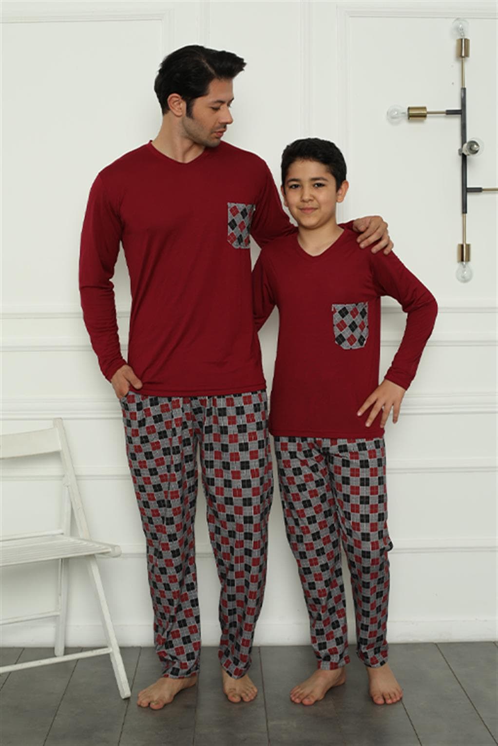Baba Oğul Aile Pijama Takım Ayrı Ayrı Satılır Fiyatları Farklıdır 50108