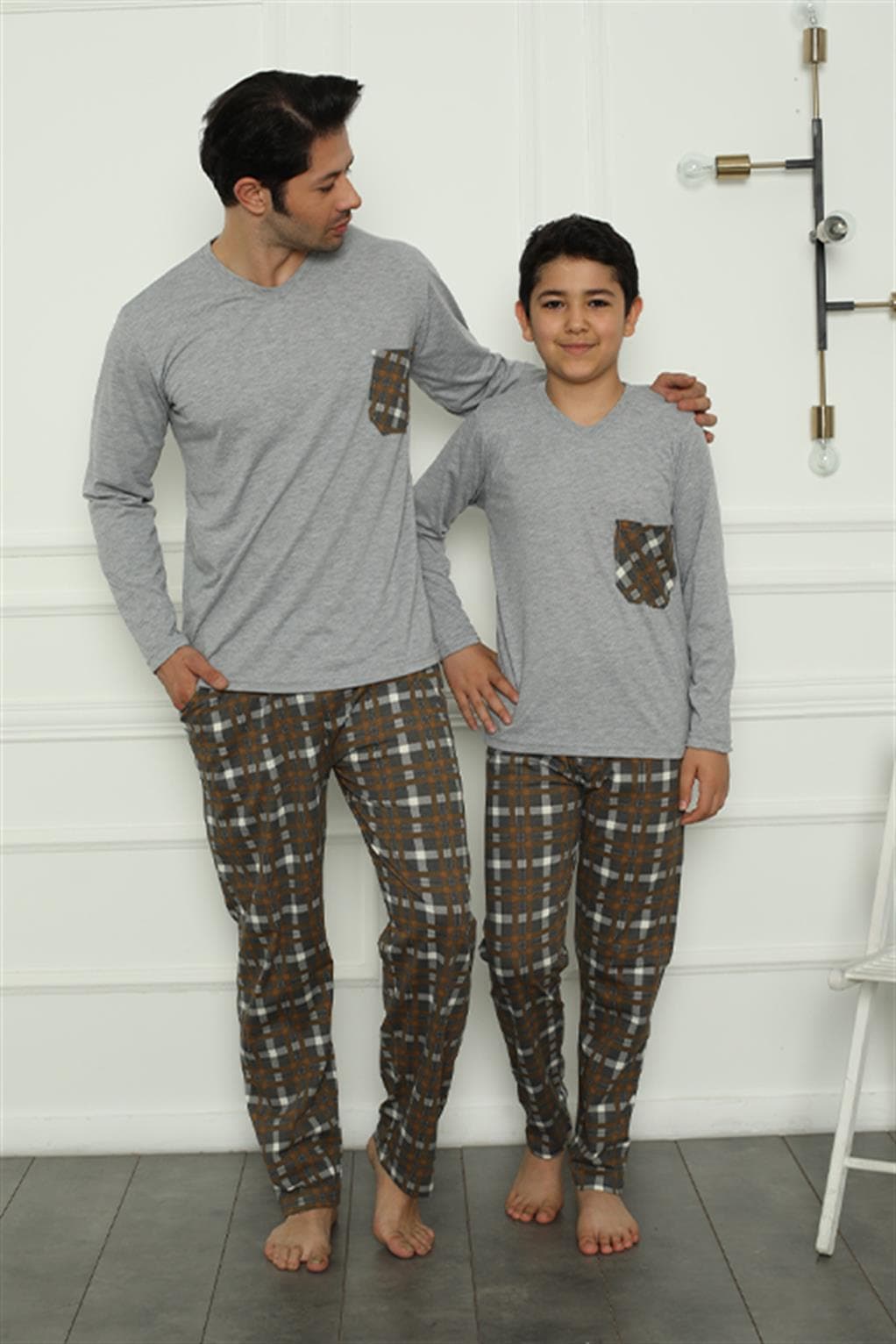 Baba Oğul Aile Pijama Takım Ayrı Ayrı Satılır Fiyatları Farklıdır 50110