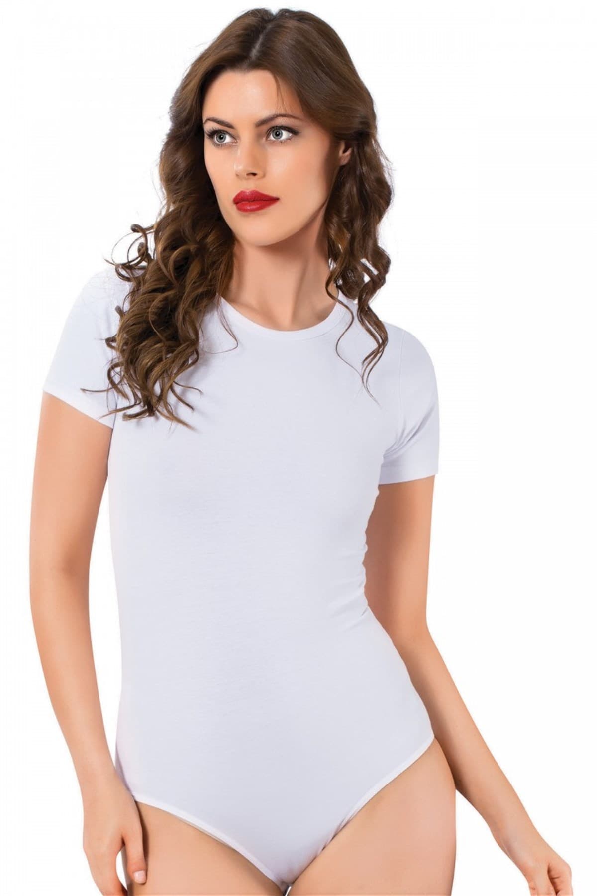 Bayan Kısa Kol Çıtçıtlı Body 242