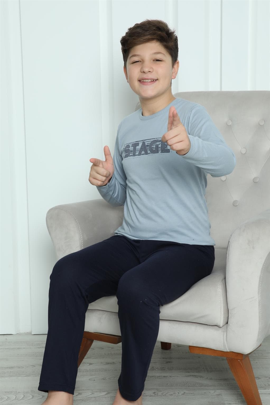 Erkek Çocuk Penye Pijama Takım 20415