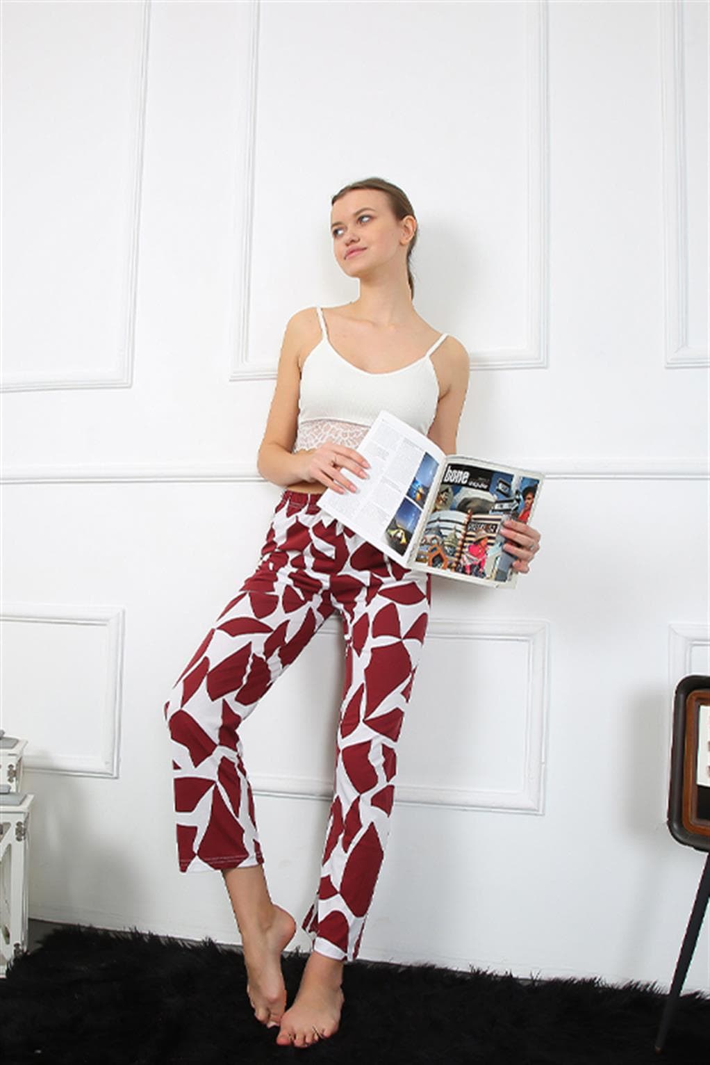 Kadın Pamuklu Alt Pijama 27461