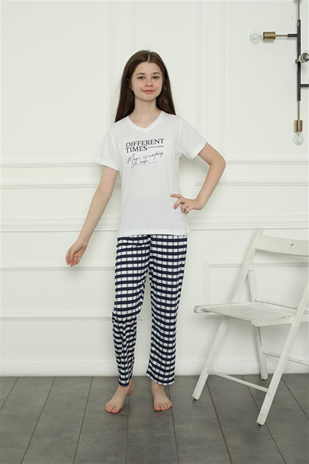 Kız Çocuk Penye Pijama Takım 20403