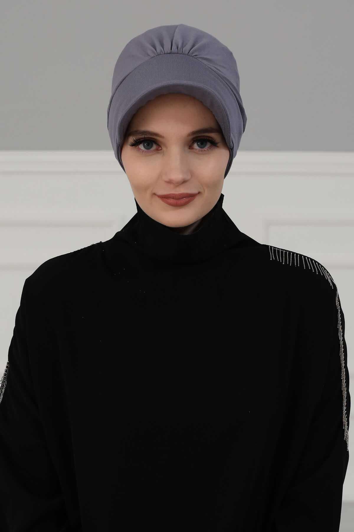 Şapkalı Penye Bone,B-30 Gri