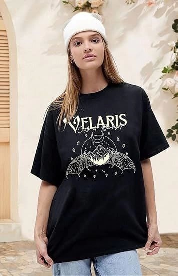 Bisiklet Yaka Baskılı T-Shirt - Siyah — görsel 1/3