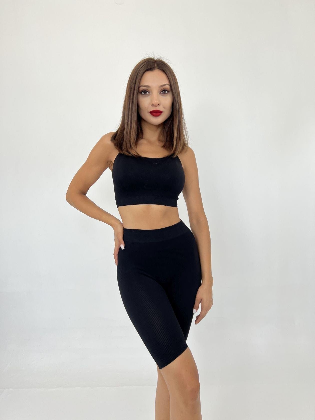 Fitilli Şort - Siyah — görsel 1/5