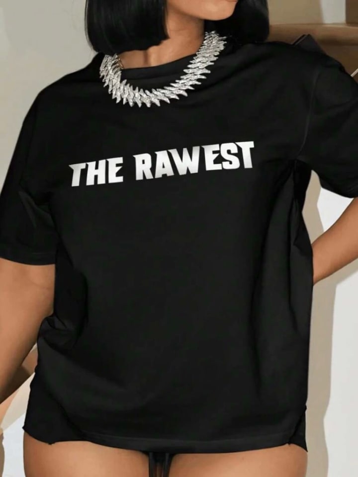 Baskılı Oversize T-Shirt - Siyah — görsel 1/3