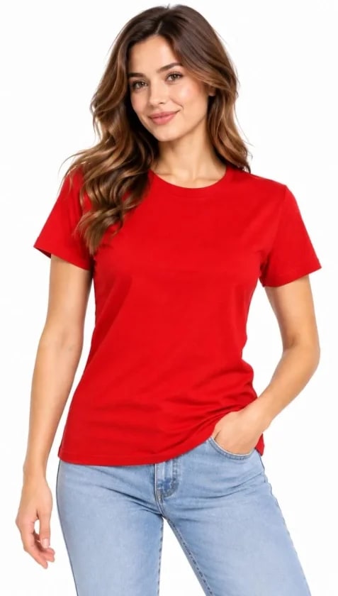 Basic Tişört Bisiklet Yaka Kısa Kol Günlük Yazlık Slim Fit T-Shirt — görsel 1/3
