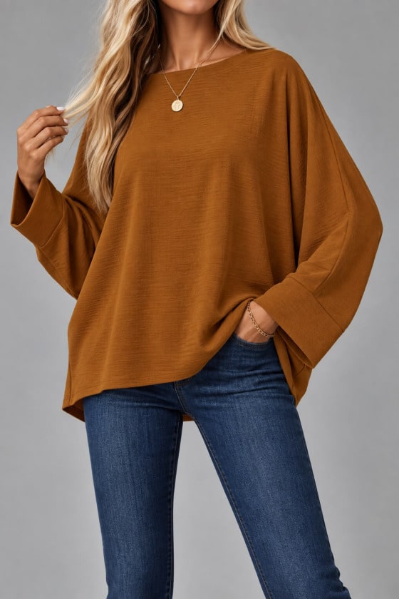 Oversize Yarasa Kol Bluz — görsel 1/1