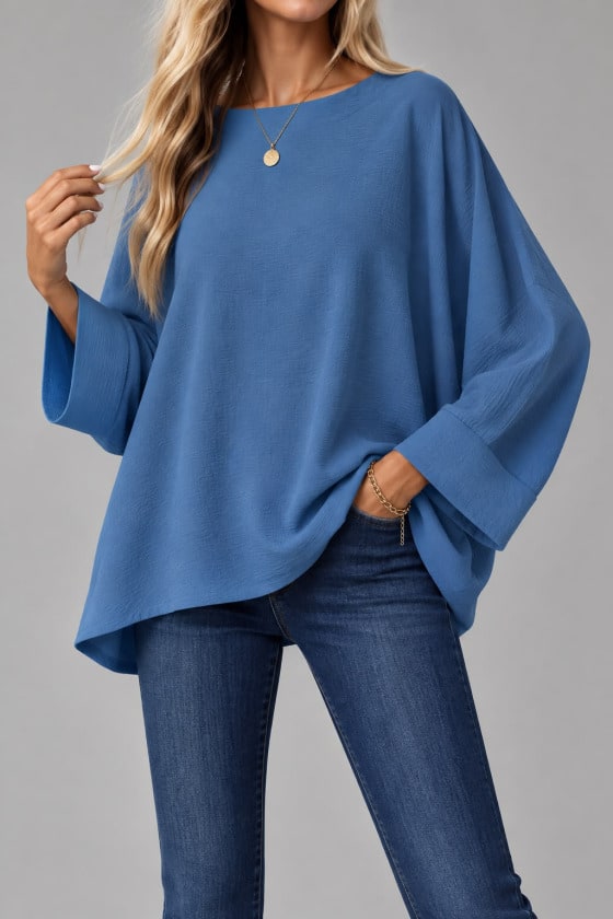 Oversize Yarasa Kol Bluz — görsel 1/1