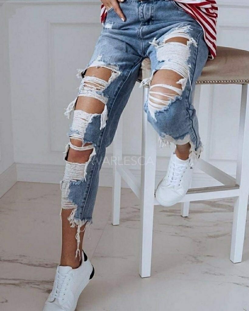 Kadın Yırtık Detay Kot Pantolon — görsel 1/13