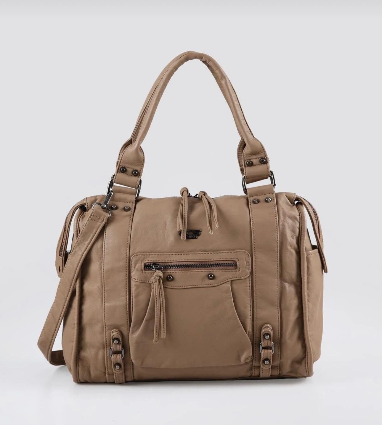 Coyo Nude Deri Omuz Kol Çantası — görsel 1/2