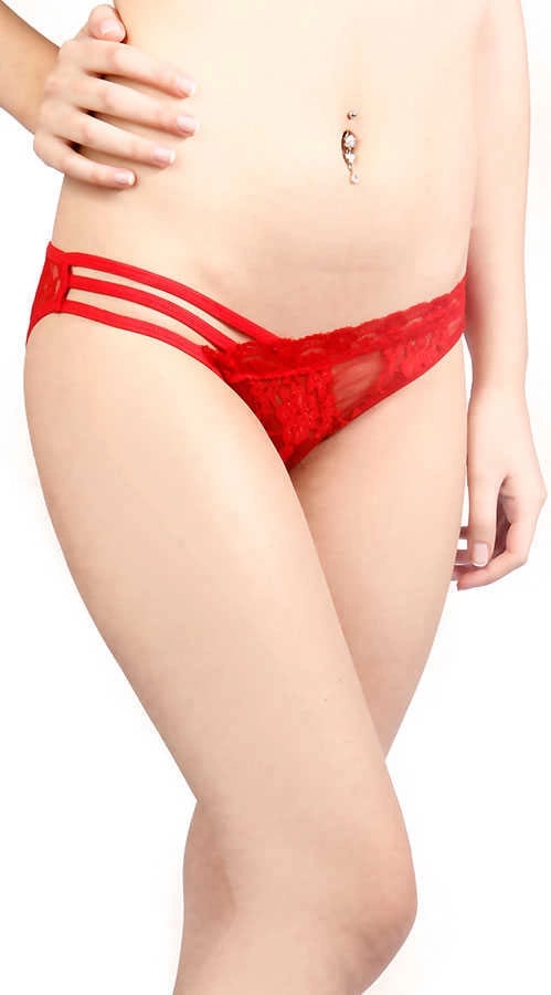 Kırmızı Şerit Detaylı Seksi Külot Tm1139 — görsel 1/2