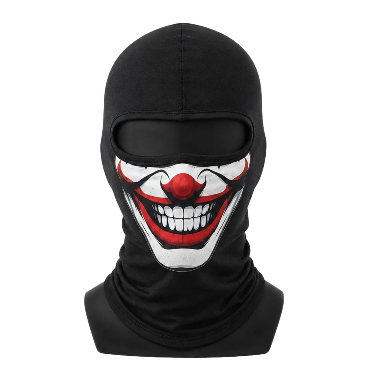 Unisex Palyaço Baskılı Balaklava Maske 1 Adet Tek Beden Viskoz Kask İçi Outdoor Motosiklet Maskesi — görsel 1/7
