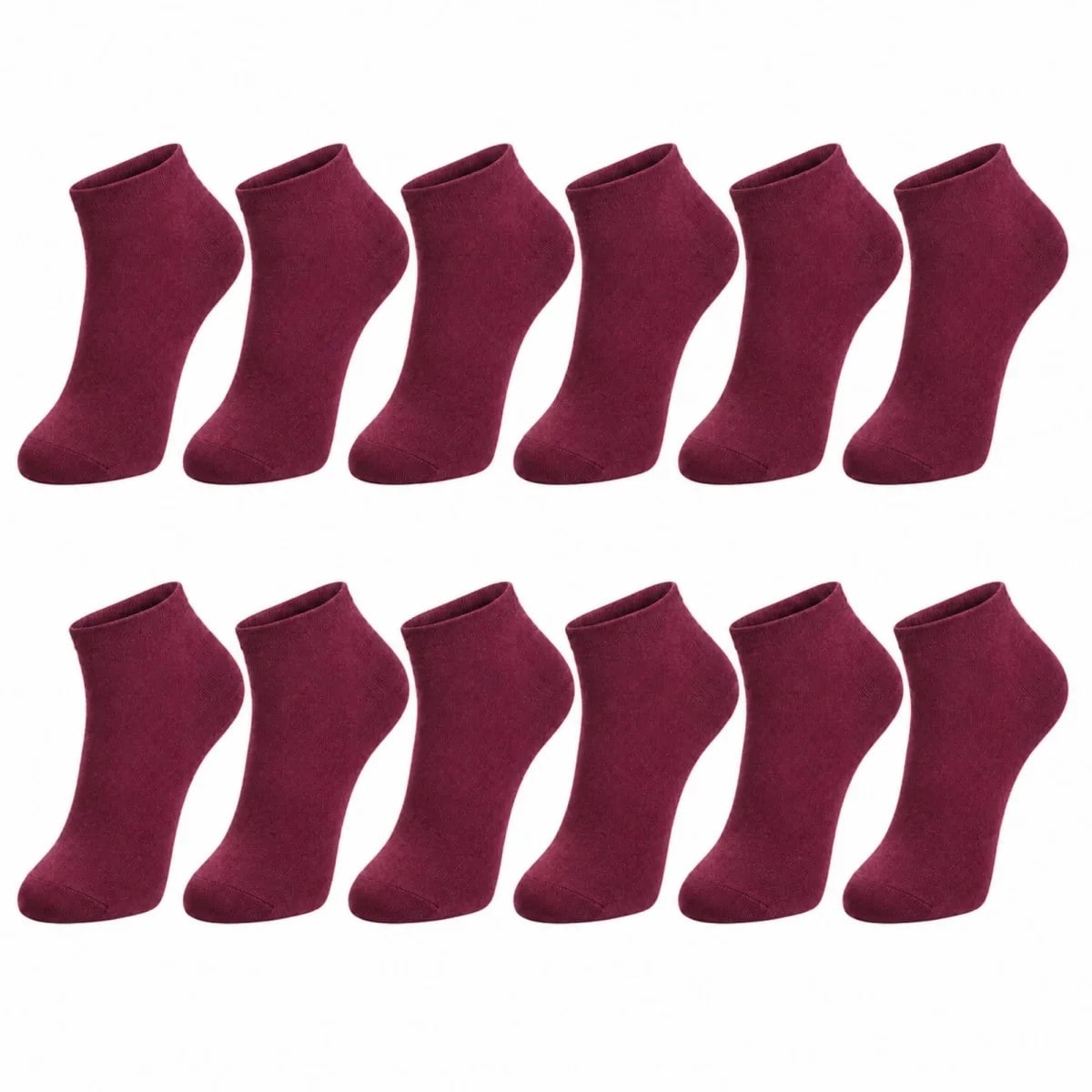Erkek Pamuklu Patik Çorap 12'li 39-44 | Dikişsiz Burun, Koku Karşıtı, Nefes Alan Sneaker — görsel 1/27