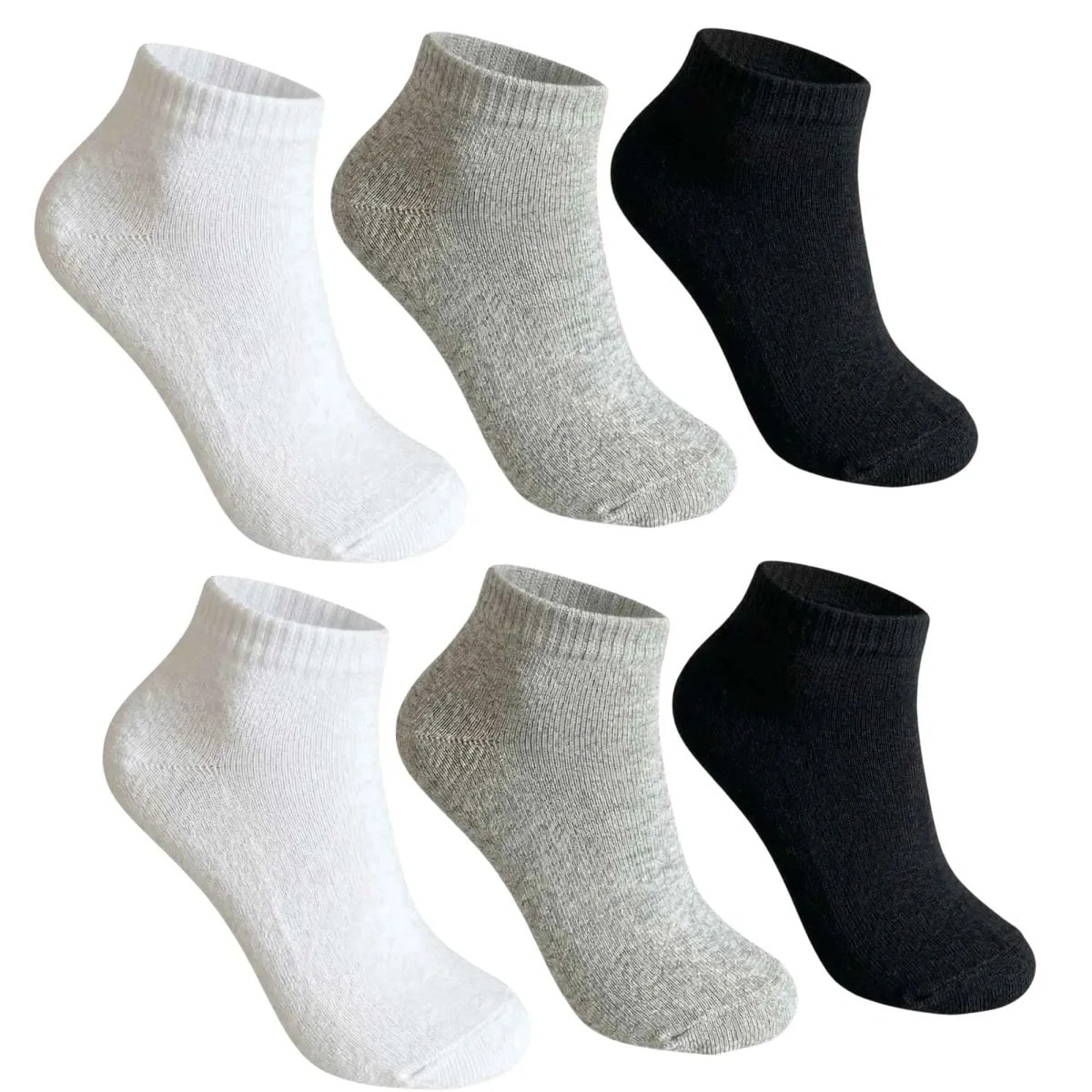 Çocuk Patik Çorap 6’lı Set – Pamuklu, Nefes Alan Günlük Kısa Çorap — görsel 1/7